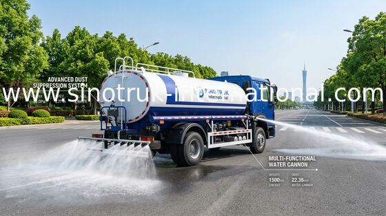 SINOTRUK HOWO Υδροδορυφορικό φορτηγό 4x2 RHD 300HP 10CBM για τη διαρκή μεταφορά νερού
