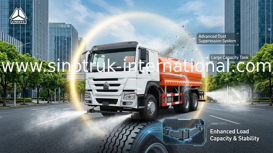 Sinotruk Howo Lhd 6x4 που ψεκάζει το φορτηγό 371hp