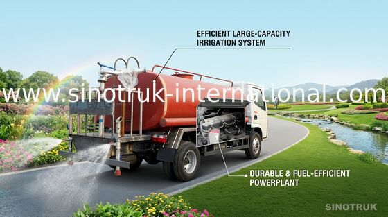 Φορτηγό δεξαμενών νερού ZZ1127G4215C1 SINOTRUK HOWO για το οδικό ξέπλυμα