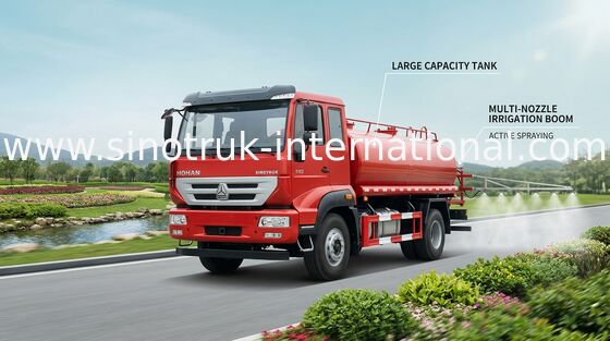 Φορτηγό SINOTRUK 10CBM, μεταφέροντας φορτηγά δεξαμενών οδικού ξεπλένοντας νερού νερού
