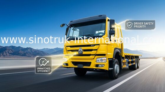 LHD ZZ1257S4641W 371HP 7.65m μακρύ φορτηγό φορτίου κρεβατιών