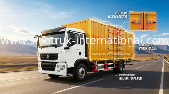 Ευρο- όχημα 2 φορτηγών υψηλής ασφαλείας Van Cargo Truck SINOTRUK HOWO 4X2 LHD