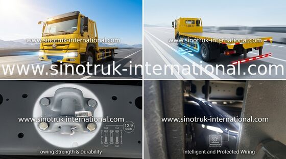 Επίπεδο φορτηγό φορτίου κρεβατιών SINOTRUK HOWO ZZ1257S4641W 371HP