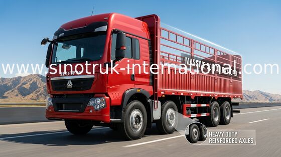 Φορτηγό SINOTRUK HOWO 8X4 LHD Euro2 336HP πασσάλων φορτίου τύπων αποθηκών εμπορευμάτων