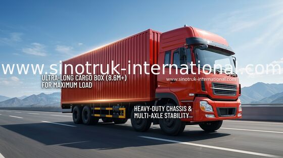 25 τόνοι φορτηγών 6X2 Van Truck Euro2 290HP, μεγάλα εμπορικά φορτηγά φορτίου κιβωτίων
