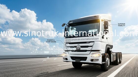Φορτηγό ZZ4257S3241W τρακτέρ 371HP SINOTRUK HOWO 6x4 RHD