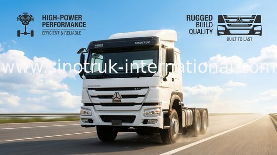 Φορτηγό RHD 10 ρόδες 371 HP ZZ4257S3241W τρακτέρ HOWO 6X4