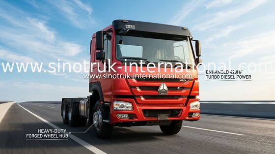 Φορτηγό ολοκαίνουργιο 430Hp Lhd 10Wheels 6 × 4 τρακτέρ Howo Sinotruk