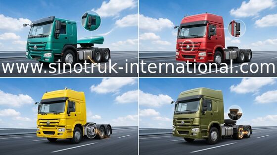 Φορτηγό RHD 6X4 10 ρόδες Euro2 371HP ZZ4257S3241W τρακτέρ SINOTRUK HOWO