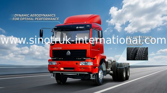 Συμπαγές φορτηγό 6X4 Euro2 290HP ZZ4251M3241W ρυμουλκών τρακτέρ δομών
