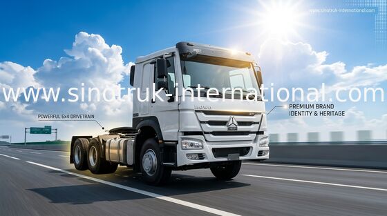 Sinotruk Howo μεταχειρισμένα ανακαινισμένα τρακτέρ 6 × 4 Καλή κατάσταση