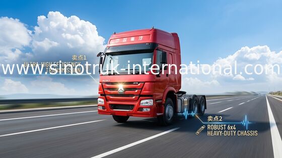 Φορτηγό SINOTRUK HOWO LHD 6X4 Euro2 380HP ZZ4257S3241W τρακτέρ