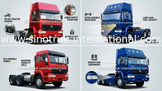Χρυσός πρίγκηπας LHD 6X4 Euro2 290HP ZZ4251M3241W φορτηγών SINOTRUK τρακτέρ