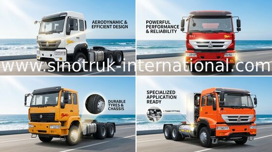 Χρυσός πρίγκηπας 6X4 Euro2 336HP 25Tons ZZ4251N3241W φορτηγών SINOTRUK τρακτέρ
