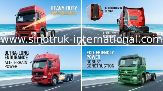 Μεγάλο φορτηγό SINOTRUK HOWO RHD 4X2 Euro2 290HP τρακτέρ ικανότητας φόρτωσης
