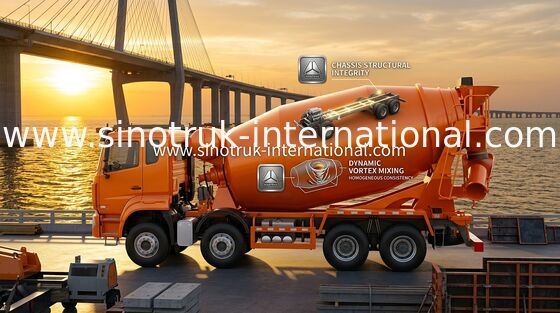 Σινοτρούκ Howo N7 Αμαξοφόρο Μείγματος Σιδήρου 6 X 4 Euro 2 380hp Για Κατασκευή