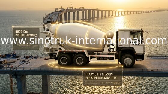 10-20CBM SINOTRUK HOWO συγκεκριμένων αναμικτών κατασκευή 340Hp φορτηγών 6 X 4 ευρο- 2