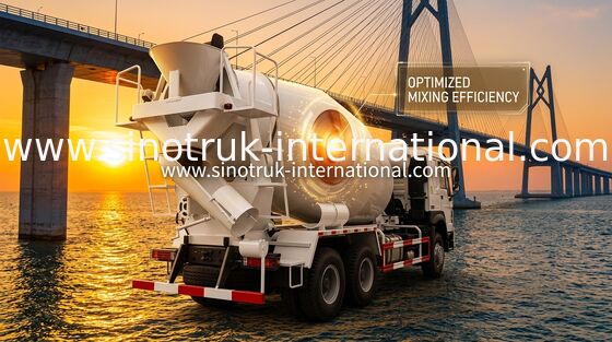 LHD 6×4 10 υψηλή ιπποδύναμη 340HP φορτηγών συγκεκριμένων αναμικτών ροδών HOWO