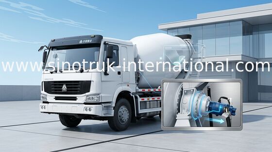 Φορτηγό 12CBM 371HP 6X4 RHD ZZ5257GJBN4048W συγκεκριμένων αναμικτών SINOTRUK HOWO