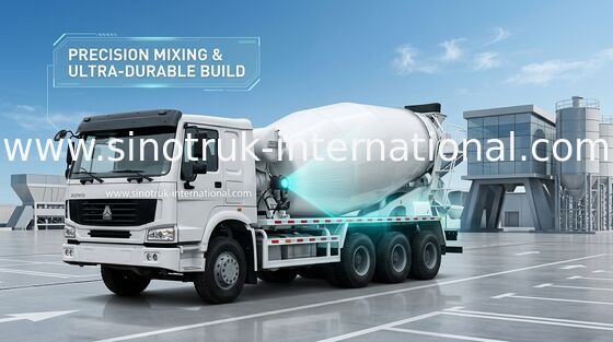 Φορτηγό SINOTRUK HOWO 12CBM Euro2 290HP 6X4 RHD ZZ5257GJBM4048W συγκεκριμένων αναμικτών