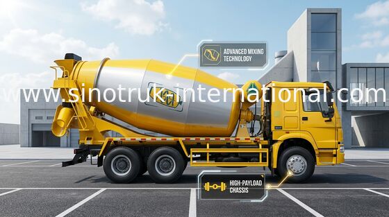 Φορτηγό SINOTRUK HOWO 12CBM Euro2 371HP 6X4 LHD ZZ5257GJBN4048W συγκεκριμένων αναμικτών