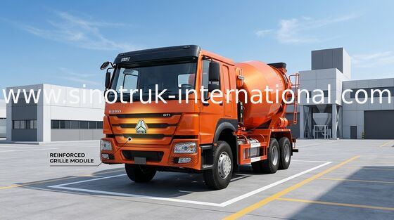 φορτηγό 371HP 10CBM LHD 6x4 συγκεκριμένων αναμικτών 102km/H SINOTRUK HOWO