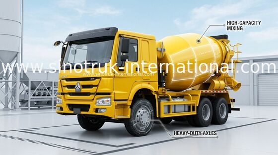 Φορτηγό SINOTRUK HOWO 12CBM Euro2 336HP 6X4 LHD ZZ5257GJBN4048W συγκεκριμένων αναμικτών