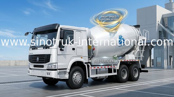 Φορτηγό SINOTRUK HOWO 12CBM Euro2 371HP 6X4 RHD ZZ5257GJBN4048W συγκεκριμένων αναμικτών