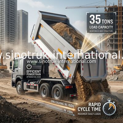 SINOTRUK HOWO 371HP 8X4 Τελαχιστοποιητικό φορτηγό κατασκευής Παλαιό μπροστινό πρόσωπο Στρατιωτικό προφυλακτήρα για ορυχειακές περιοχές Δύο φώτα προειδοποίησης Συσκευή τύπου U