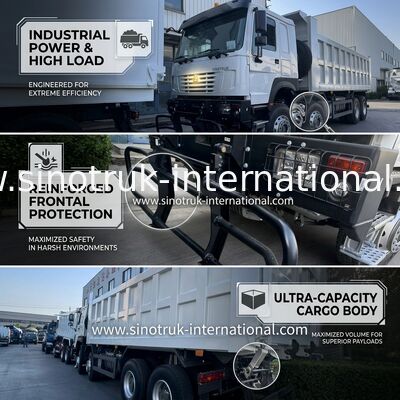 SINOTRUK HOWO 371HP Τελαχιστοποιητής Τρακ Κατασκευή Παλαιό Προσωπικό Στρατιωτικό Προφυλακτήρα για Περιοχές Ορυχείων