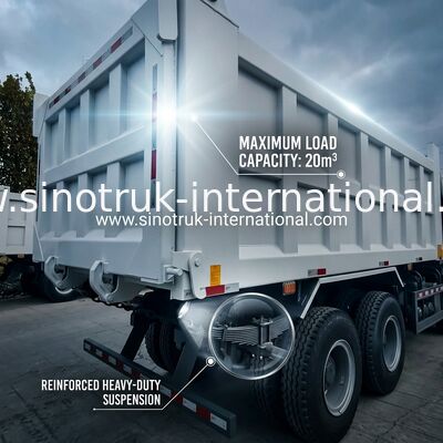 SINOTRUK HOWO 400HP Αμαξοστοιχία απορριμμάτων για την κατασκευή Α7 Στρατιωτικό φως προειδοποίησης προφυλάκτη
