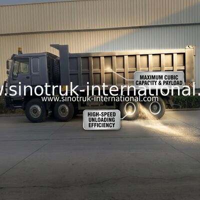 Τρακ Sinotruk Hohan 400hp 10 τροχών Lhd 40 τόνων 20-30cbm ZZ3317N356JB1 Γκρίζο