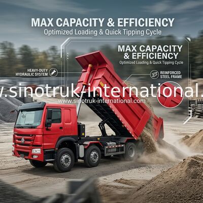 Τρακ SINOTRUK HOWO A7 8X4 για την κατασκευή ZZ3317V3567B1