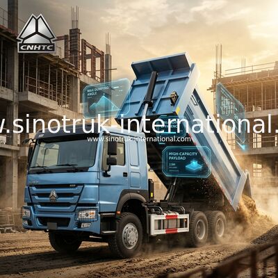 Μπλε Ανατρεπόμενο Όχημα U-Trough (20CBM, 6×4, 380HP): Εξαιρετικά Πλεονεκτήματα για Γρήγορη Εκφόρτωση Υλικών