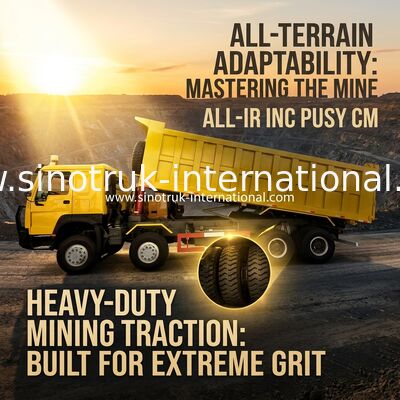 Sinotruk Howo Τρακ 400Hp 8 × 4 50-60Tons Lhd 12 τροχούς Μεγάλο δίσκο