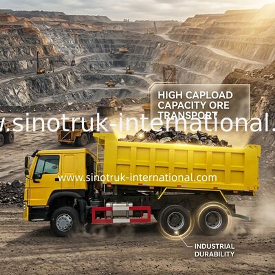 Tipper SINOTRUK HOWO φορτηγό απορρίψεων LHD 6×4 400HP 20CBM