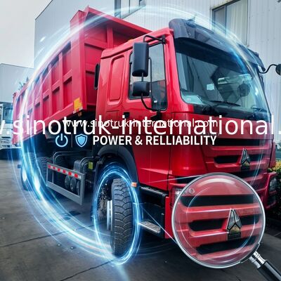 Sinotruk Howo Τρακ 380Hp 6 × 4 με υδραυλικό κύλινδρο Hyva για εξόρυξη