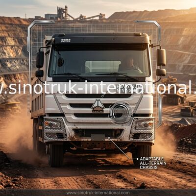 Tipper SINOTRUK HOWO φορτηγό απορρίψεων 6×4 400HP 20CBM άσπρο LHD 10Wheels