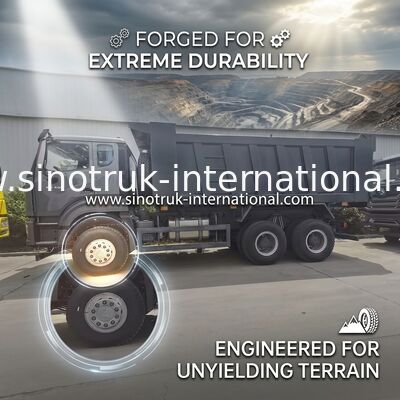 Μαύρο Tipper SINOTRUK HOWO νέο Howo E7 αμάξι φορτηγών απορρίψεων LHD 6X4 371HP