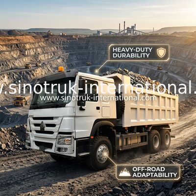 Tipper SINOTRUK HOWO φορτηγό απορρίψεων LHD 6×4 371HP 20CBM