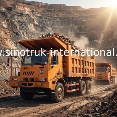 Tipper μεταλλείας 6X4 LHD φορτηγό απορρίψεων 371HP 70 τόνοι SINOTRUK HOWO για τη εξορυκτική βιομηχανία