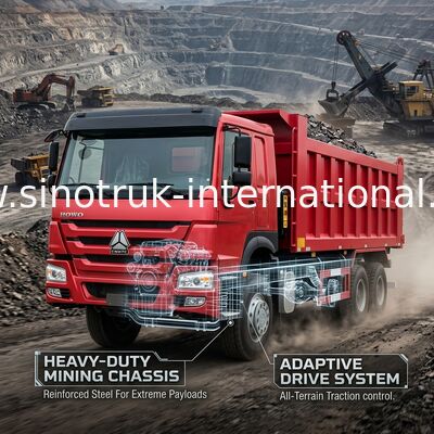 Tipper Howo Sinotruk φορτηγό απορρίψεων 12Wheels 400Hp 8 μεταλλεία × 4