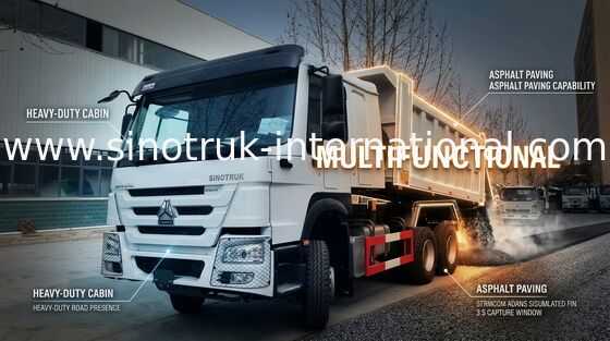 Tipper SINOTRUK HOWO ρόδες φορτηγών 6X4 336HP LHD 10 25 τόνοι ZZ3257N3847B1
