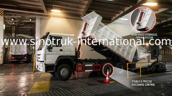Φορτηγό απορρίψεων 266HP LHD SINOTRUK HOWO 6x4 ZZ3257M4147W
