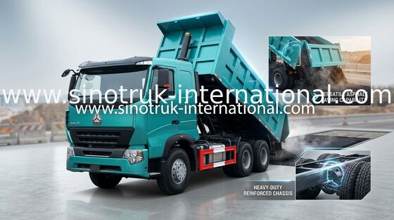 266HP Tipper 420HP στην αξιόπιστη απόδοση φορτηγών απορρίψεων SINOTRUK HOWO A7