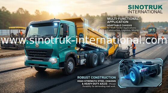 Tipper μικρής ακτινοβολίας βαρέων καθηκόντων 6x4 Sinotruk Howo 290HP ευρέως χρήση φορτηγών απορρίψεων