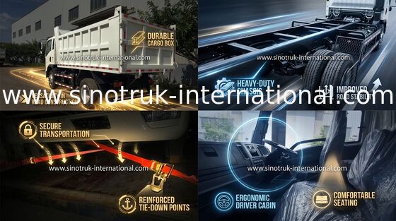 Ευρο- ΙΙΙ Tipper απορρίψεων Sinotruk Howo 6x4 φορτηγό για τη εξορυκτική βιομηχανία