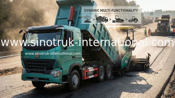 Tipper ZZ3257M3847N1 Howo τύπος Drive κατανάλωσης 8×4 καυσίμων μηχανών Sinotruk φορτηγών