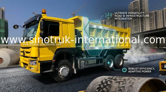 Φορτηγό απορρίψεων Howo 6x4 Sinotruk 336HP για τη μεταλλεία κατασκευής
