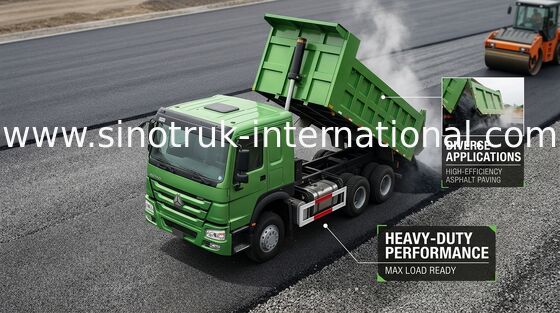 Πλαίσια 371HP 8X4 LHD φορτηγών απορρίψεων SINOTRUK HOWO 31 28CBM εμπορικών τόνοι φορτηγών απορρίψεων